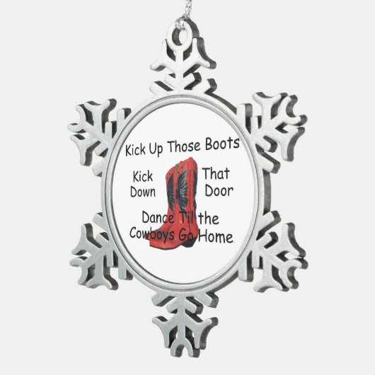 T-SHIRT haalt die boeken op Tin Sneeuwvlok Ornament (Rechts)