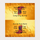 T-SHIRT haalt die boeken op Visitekaartje (Buitenkant ongevouwen)