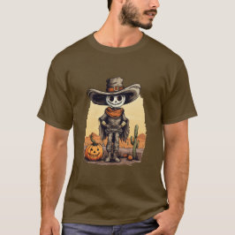 T-shirt Halloween Skeleton Citrouille