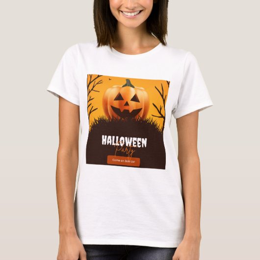T-Shirt Halloween voor vrouwen (Voorkant)