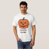 T-shirt hallowen "Pumpkin Season Vibes" (Voorkant volledig)