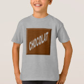 T-shirt Hanes Tagless Children Design CHOCOLAT (Voorkant)