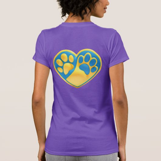 T-Shirt Happier dog (Achterkant)