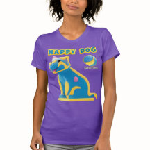 T-Shirt Happier dog