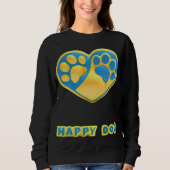 T-shirt Happy Dog - Tutor Trained (Voorkant)
