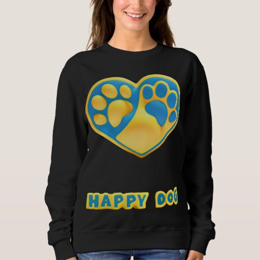 T-shirt Happy Dog - Tutor Trained (Voorkant)