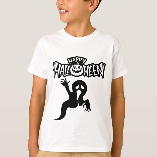 T-shirt Happy Halloween (Voorkant)