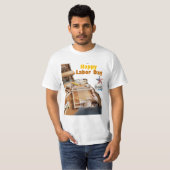 T-shirt happy labour day usa (Voorkant volledig)