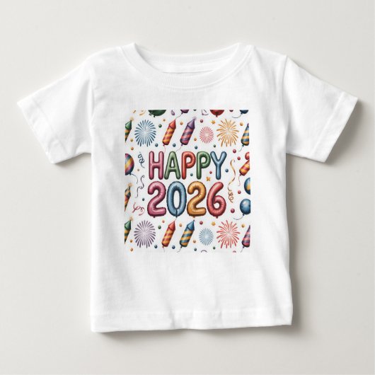 T-Shirt-Happy New Year 2026 Matching Family (Voorkant)