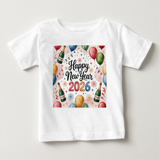 T-Shirt-Happy New Year 2026 Matching Family (Voorkant)