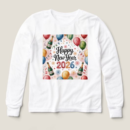 T-Shirt-Happy New Year 2026 Matching Family (Voorkant)
