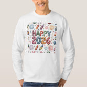 T-Shirt-Happy New Year 2026 Matching Family T-shirt (Voorkant)