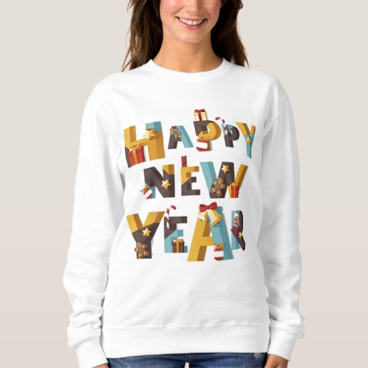 T-Shirt Happy Nieuwjaar (Voorkant)