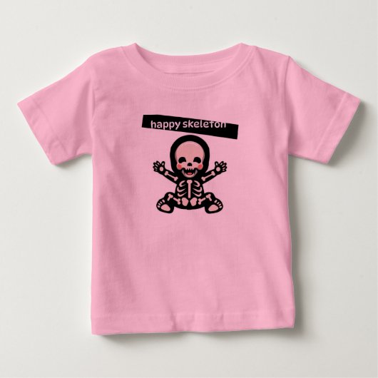 T-SHIRT HAPPY SKELETON VOOR KINDEREN (Voorkant)