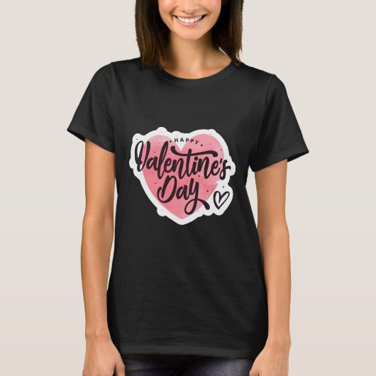 T-shirt Happy Valentijnsdag (Voorkant)