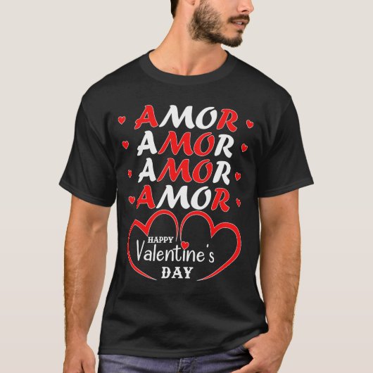 T-shirt happy valentijnsdag 2025 (Voorkant)