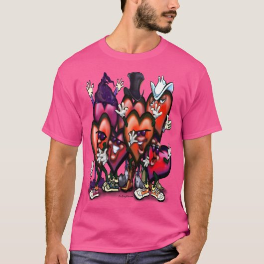 T-shirt hartjesfeest (Voorkant)