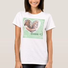 T-shirt, hartvormige foto-inzet t-shirt