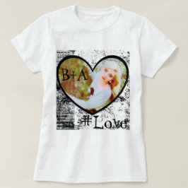 T-shirt, hartvormige foto-inzet t-shirt