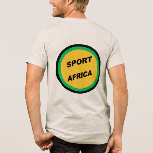 T-shirt havermout man SPORT AFRICA (Achterkant)