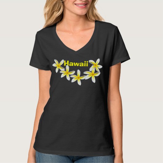 T-shirt Hawaii Plumeria (Voorkant)