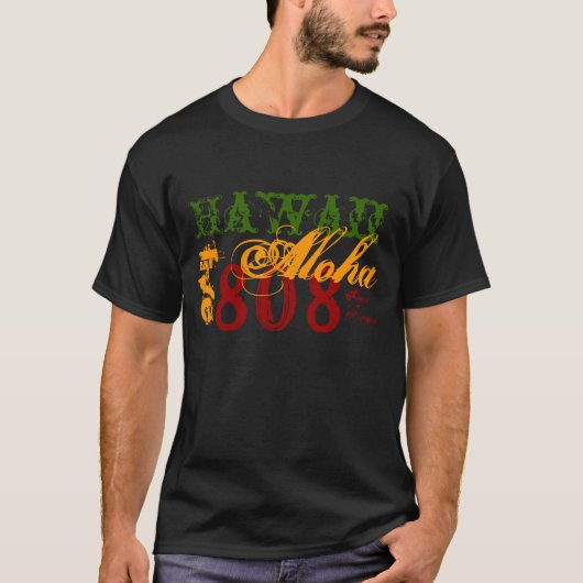 T-shirt Hawaii Rasta (Voorkant)