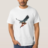 T-shirt Hawk met rood-driekleurig (Voorkant)