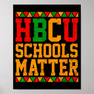 T-shirt Hbcu School Kwestie Historisch Zwart Poster