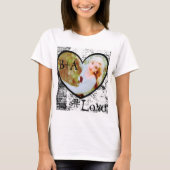 T-Shirt, Heart Shape Photo Insert T-shirt (Voorkant)
