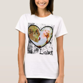 T-Shirt, Heart Shape Photo Insert T-shirt