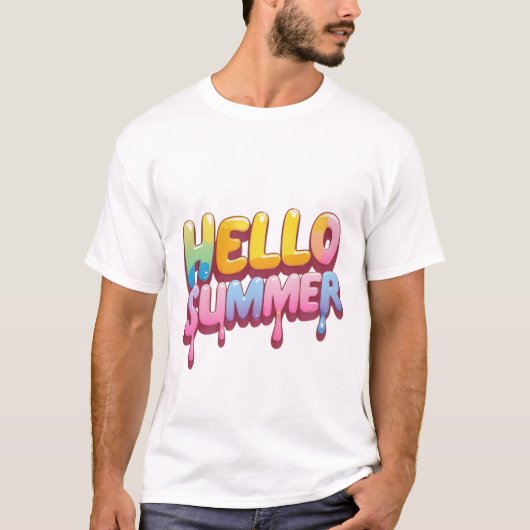 T-shirt Hello Summer (Voorkant)