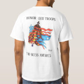 T-Shirt: Herdenkingsdag Eer onze troepen T-shirt (Achterkant)