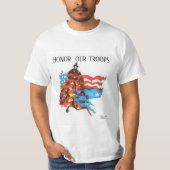 T-Shirt: Herdenkingsdag Eer onze troepen T-shirt (Voorkant)