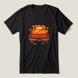 T-shirt - Herfstbladeren & pompoenen Unisex