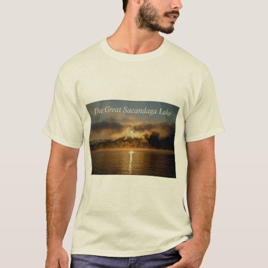 T-shirt - Het grote Sacandaga meer, Adirondacks (Voorkant)
