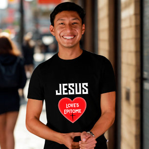 T-shirt 'Het hoogtepunt van Jezus' Liefde