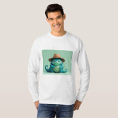 T-shirt Het koele monster met Pet (Voorkant volledig)