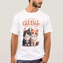 t shirt Het leven is beter met katten