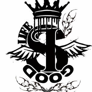 T-shirt 'Het leven is goed' Sleutelhanger