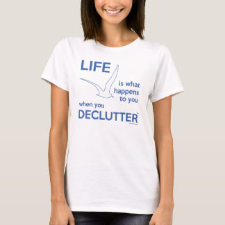 T-shirt "Het leven is wat er gebeurt" voor dames