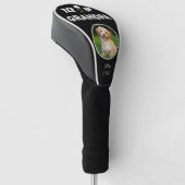 T-shirt het op Opa Custom Pet Photo Vaderdag Golfheadcover (Schuin)