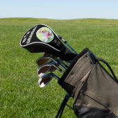 T-shirt het op Opa Custom Photo Vaderdag Zwart Golfheadcover (Insitu)