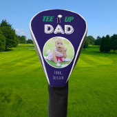 T-shirt het op pap aangepaste foto vaders dag golfheadcover