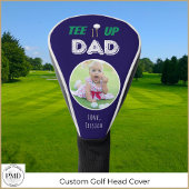 T-shirt het op pap aangepaste foto vaders dag golfheadcover