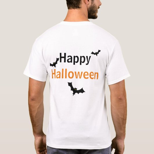 T-shirt - hey BOO Ghost / vleermuizen (Achterkant)