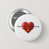 T-SHIRT Hippy Chick Ronde Button 5,7 Cm (Voorkant /achterkant)