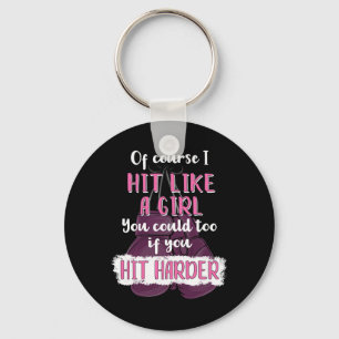 T-shirt Hit Like A Girl Leuke Kickboksen Boxing Te Sleutelhanger