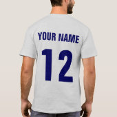 T-Shirt Hockey Su Ghiaccio Italiano & Back Print (Achterkant)