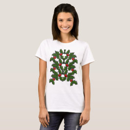 T-shirt - Holly Leaves and Berries