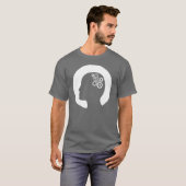 T-Shirt | Honden die in het brein werken (Voorkant volledig)